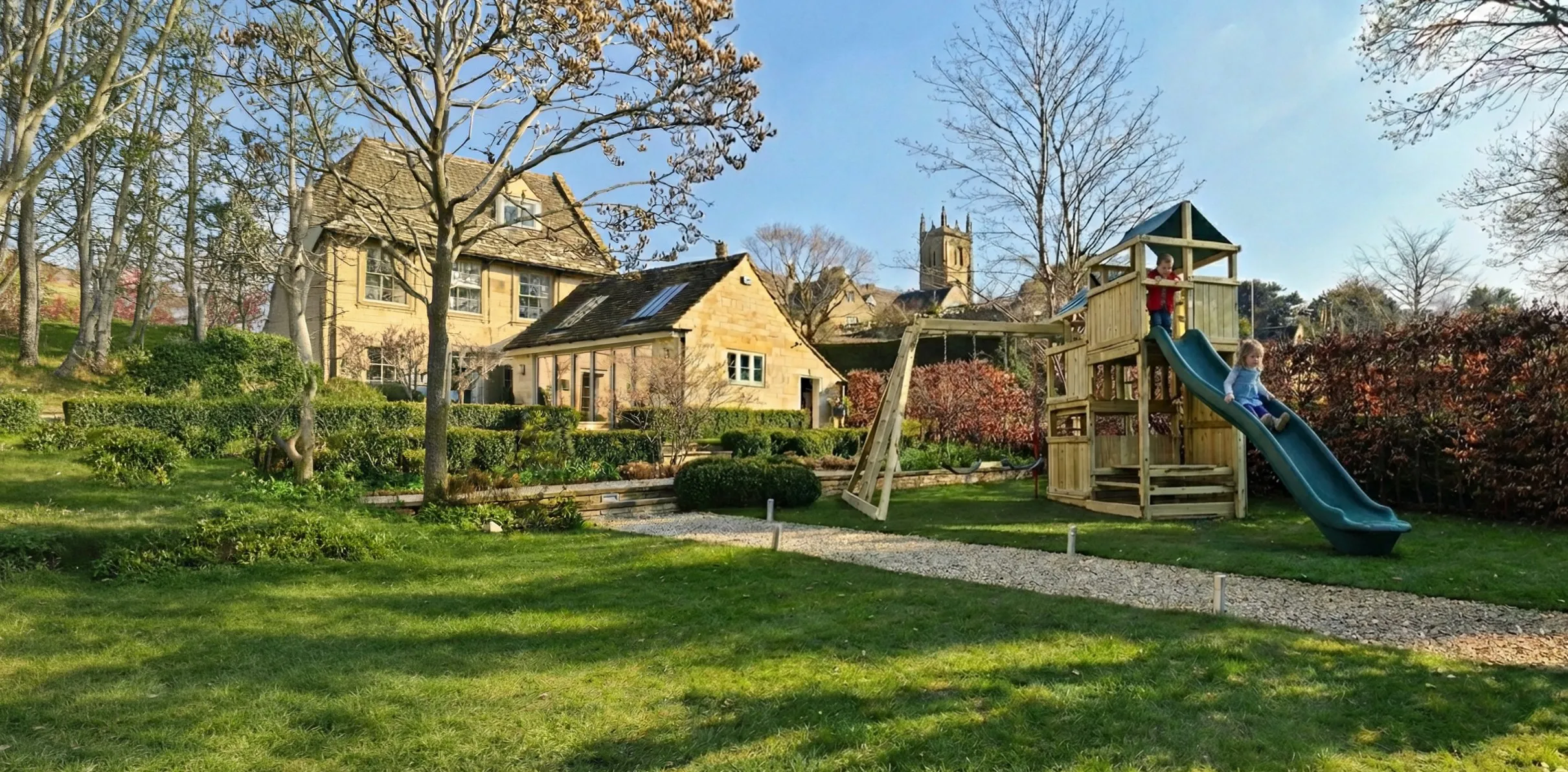 Wooden garden climbing frames slider image